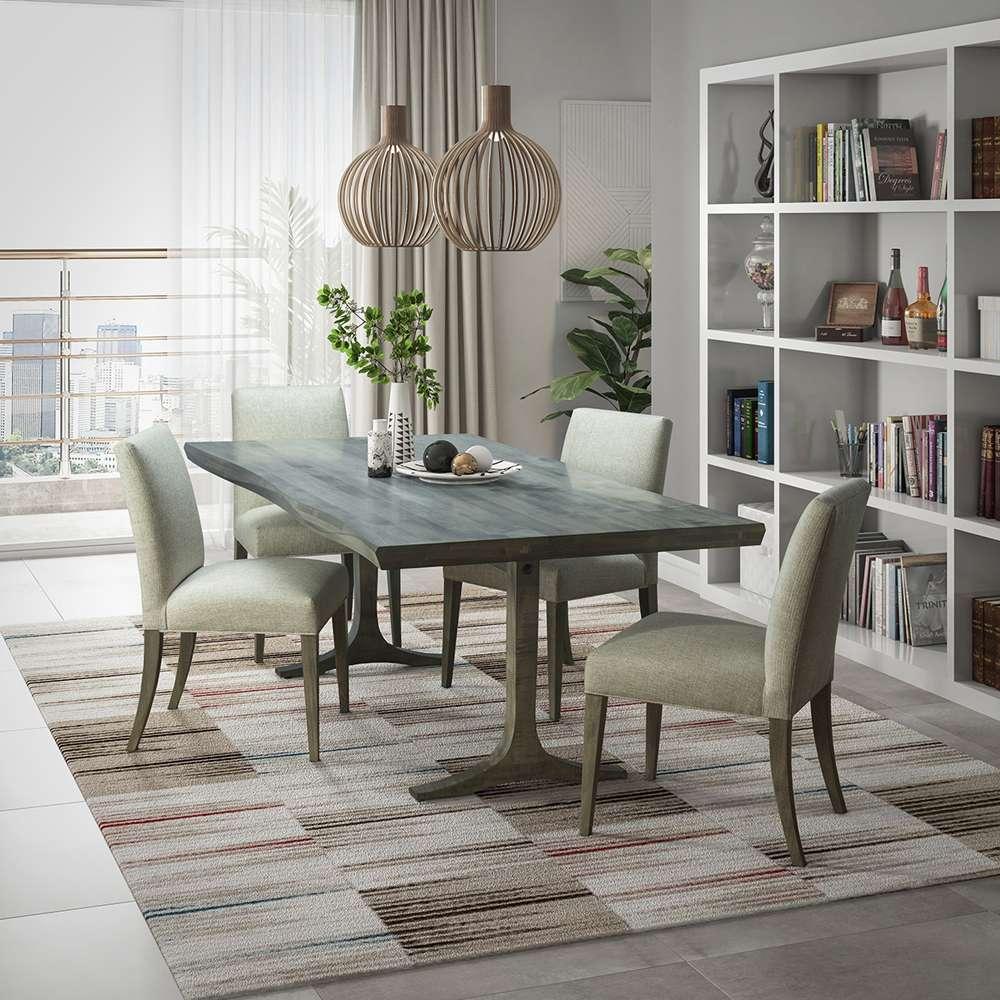 Saloom Furniture - Paxton Wave Edge Dining Table 36 x 96 x 29 in Walnut - MWWS-3696-PAX-Walnut-G veiw 5