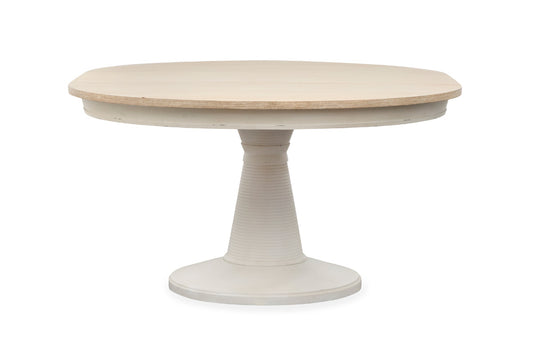 Salt Life Home - Echo Isles Sea Pearl And Driftwood Extendable 54" Round Dining Table - D6310-24 view 2