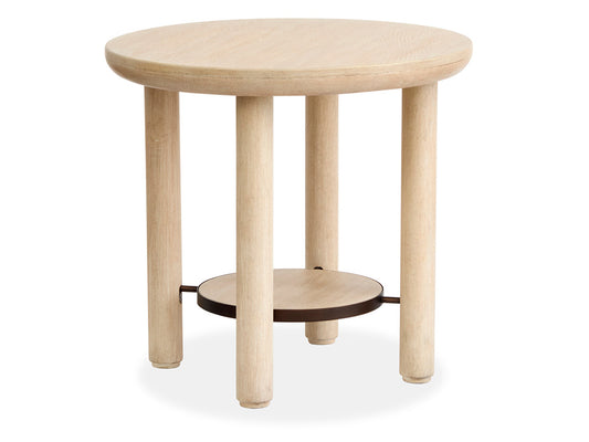 Salt Life Home - Sunset Cove Sanibel Brown Round End Table - T5783-05 view 2