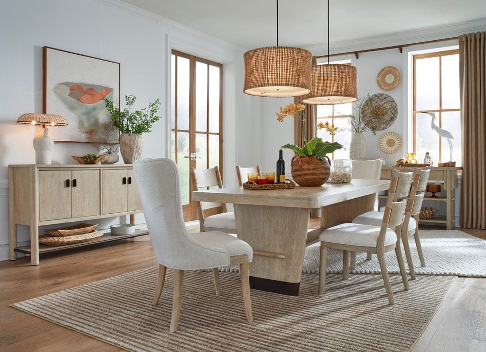 Salt Life Home - Sunset Cove Sanibel Brown Trestle Dining Table - D5783-21 view 12