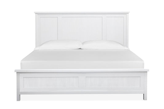Salt Life Home - Windmill Harbour White Whisp And Sand Queen Panel Bed - B6313-54 view 2