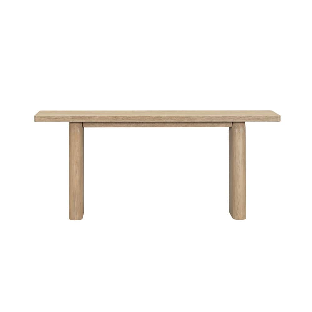 Salted Oak - Pacifica Natural Oak Veneer Contempory 72in Console Table - STO3507-RWO veiw 1