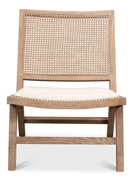Sarreid Ltd - Abella Chair - Beige - 53478 veiw 2