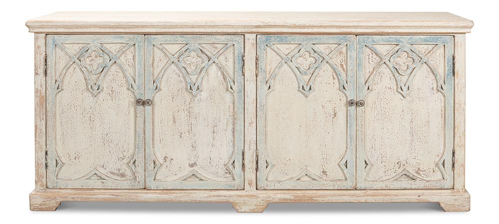 Sarreid Ltd - Alambra Sideboard - White - 40365 veiw 2
