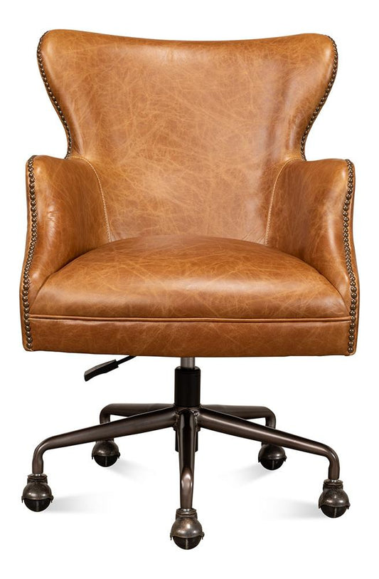Sarreid Ltd - Andrew Jackson Desk Chair, Cuba Brown - 53125 veiw 2