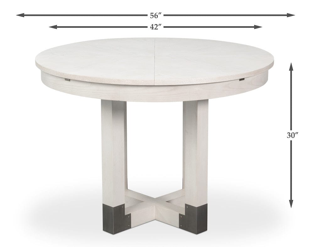 Sarreid Ltd - Brooklyn Jupe Table in White - 54284-WW view 13