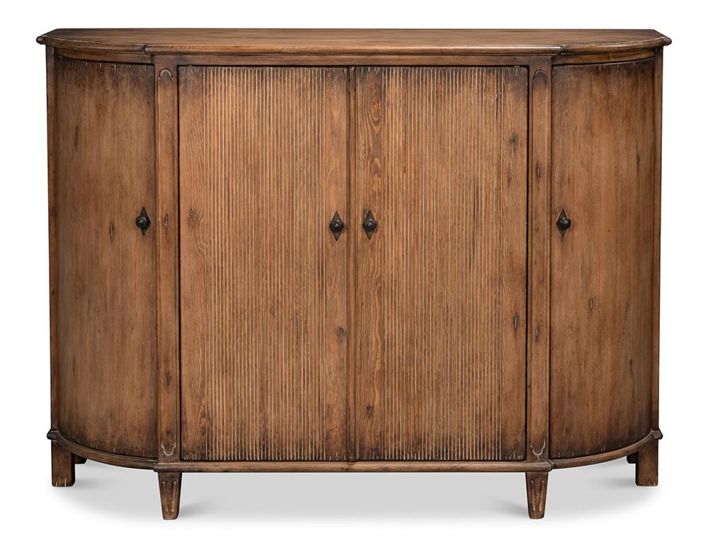 Sarreid Ltd - Brooks Demilune, Brown - 53404-2 veiw 2