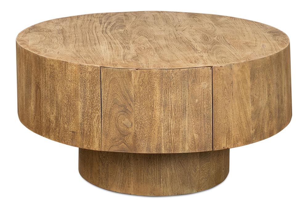 Sarreid Ltd - Brutus Barnwood Table - Tan - 53369 veiw 2