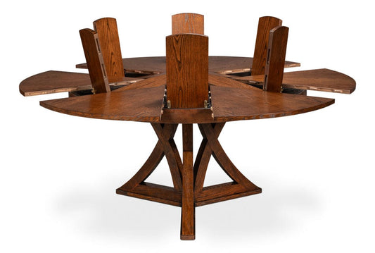 Sarreid Ltd - Casual Jupe Dining Table,Palladio, Med in Brown - 54196-PD view 2