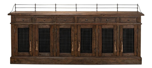 Sarreid Ltd - Covent Gardens Sideboard, Old Stain - Brown - 30467 veiw 2