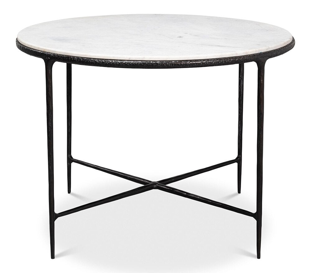Sarreid Ltd - Dakor Round Breakfast Table - Black - 53965 veiw 2