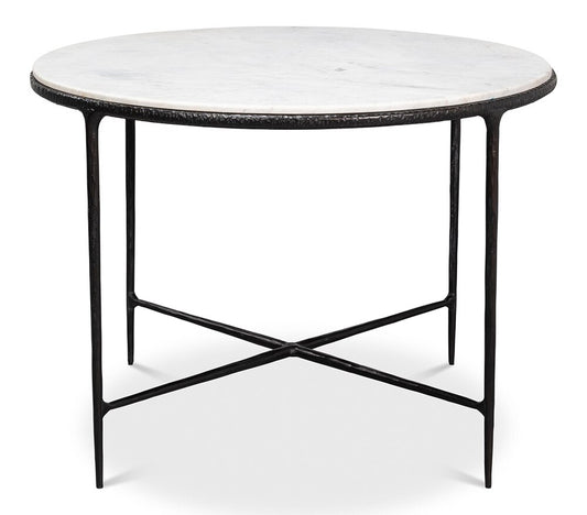 Sarreid Ltd - Dakor Round Breakfast Table - Black - 53965 veiw 2