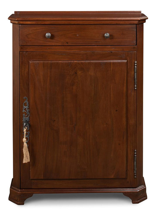 Sarreid Ltd - Dante Hall Cabinet, Walnut - 25678-3 veiw 2