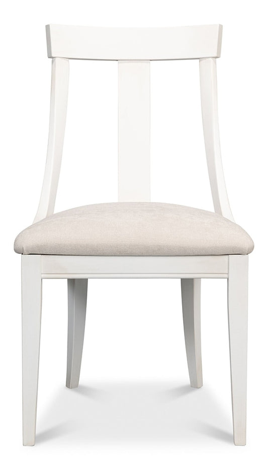 Sarreid Ltd - Deco Side Chair,Cortina White,Taupe (Set of 2) - U003-08F47 veiw 2