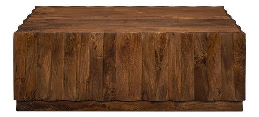 Sarreid Ltd - Denali Rectangle Cocktail Table - Brown - 53857 veiw 2