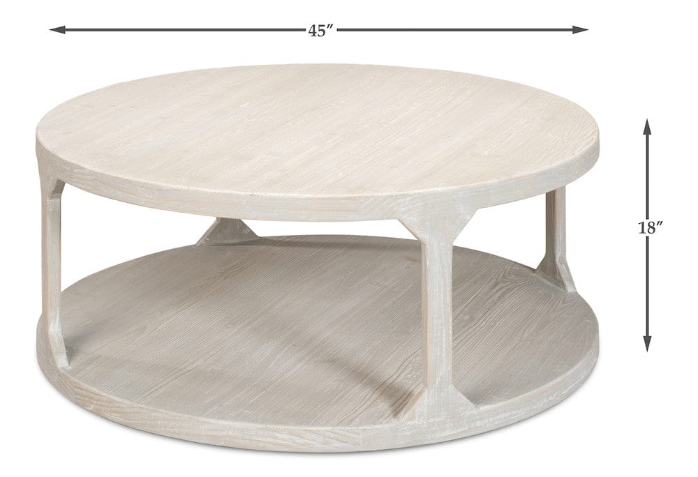 Sarreid Ltd - Devon Coffee Table, Grey Thorne in Grey - 53536-H view 13