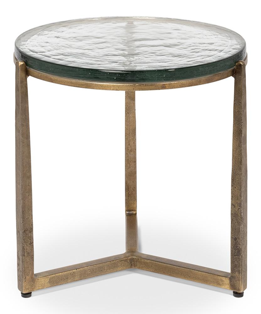 Sarreid Ltd - Dorsey Round Side Table - BRONZE - 53950 veiw 2