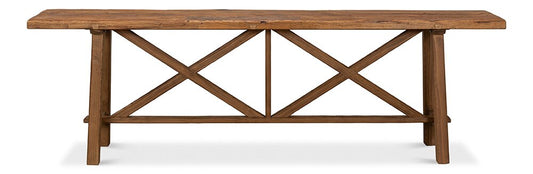 Sarreid Ltd - Double X Base Sofa Table - Tan - 40232 veiw 2
