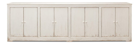 Sarreid Ltd - Eight Is Enough Sideboard, Whitewash in White - 53045 view 2
