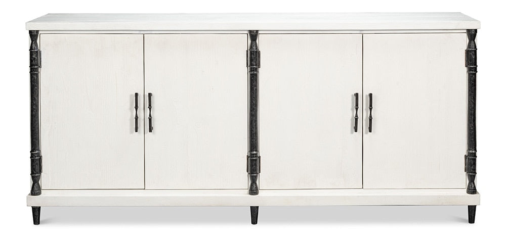 Sarreid Ltd - Elegance Credenza - White - 53760 veiw 2