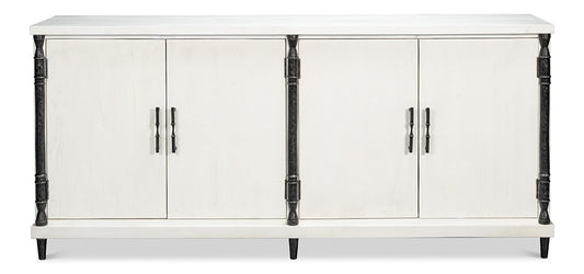 Sarreid Ltd - Elegance Credenza - White - 53760 veiw 2