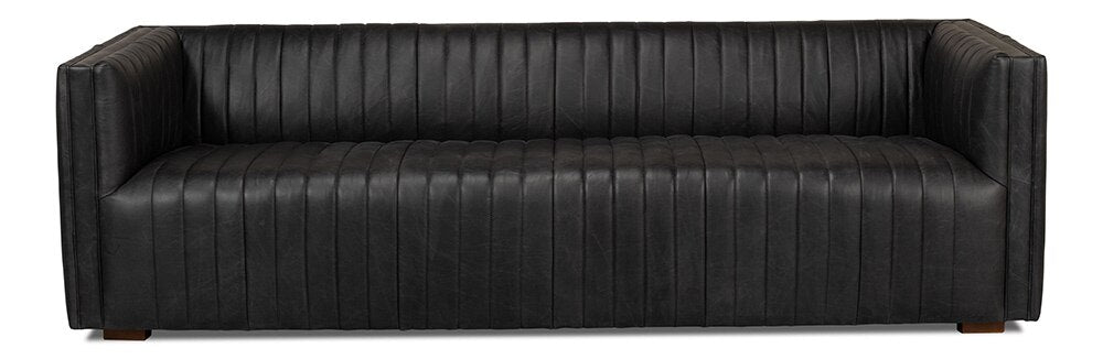 Sarreid Ltd - Everett Sofa - Black - 53795 veiw 2