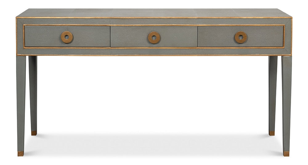 Sarreid Ltd - Gabriella Console, Storm Grey - 53393 veiw 2