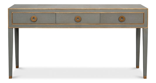 Sarreid Ltd - Gabriella Console, Storm Grey - 53393 veiw 2