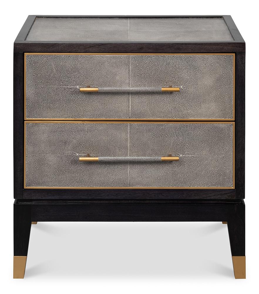 Sarreid Ltd - Horatio Night Stand - Grey - 53944 veiw 2