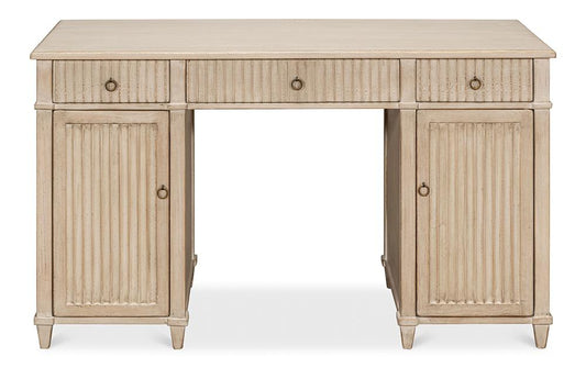 Sarreid Ltd - Inspire Desk, Stone Grey - 53616-1 veiw 2