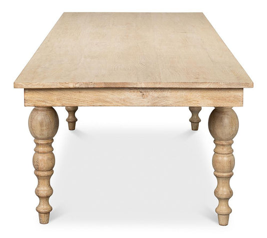 Sarreid Ltd - Jocelyn Dining Table, Rectangle - NATURAL - 53662 veiw 2