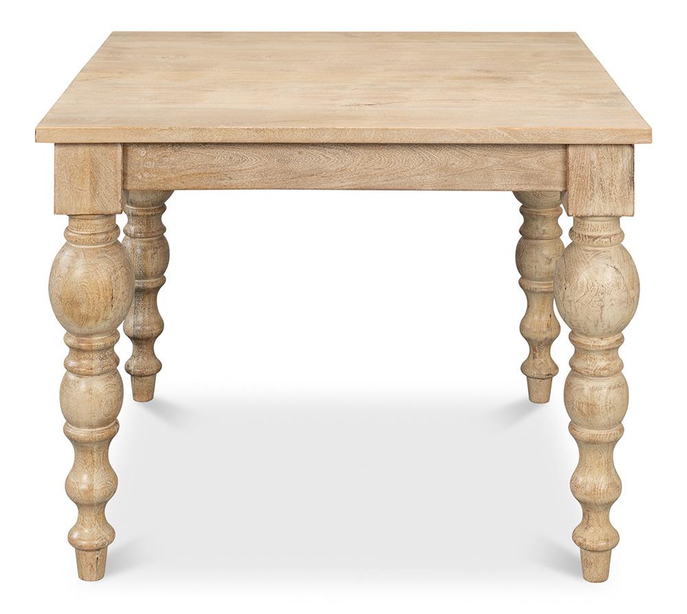 Sarreid Ltd - Jocelyn Dining Table, Square - NATURAL - 53661 veiw 2