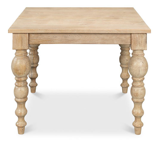 Sarreid Ltd - Jocelyn Dining Table, Square - NATURAL - 53661 veiw 2