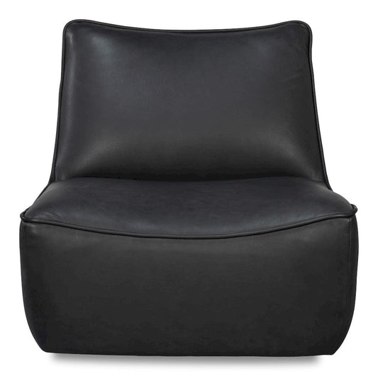 Sarreid Ltd - Kennett Swivel Chair,Santoni Black in Black - 54246-SB view 2