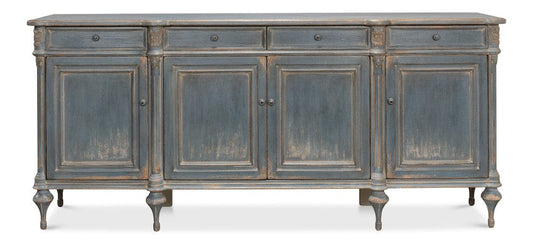 Sarreid Ltd - Lilac Sideboard, Blue Finish in Blue - 52760 view 2