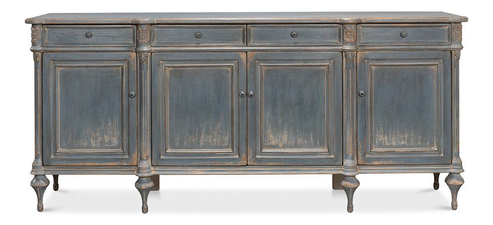 Sarreid Ltd - Lilac Sideboard, Blue Finish - 52760 veiw 2