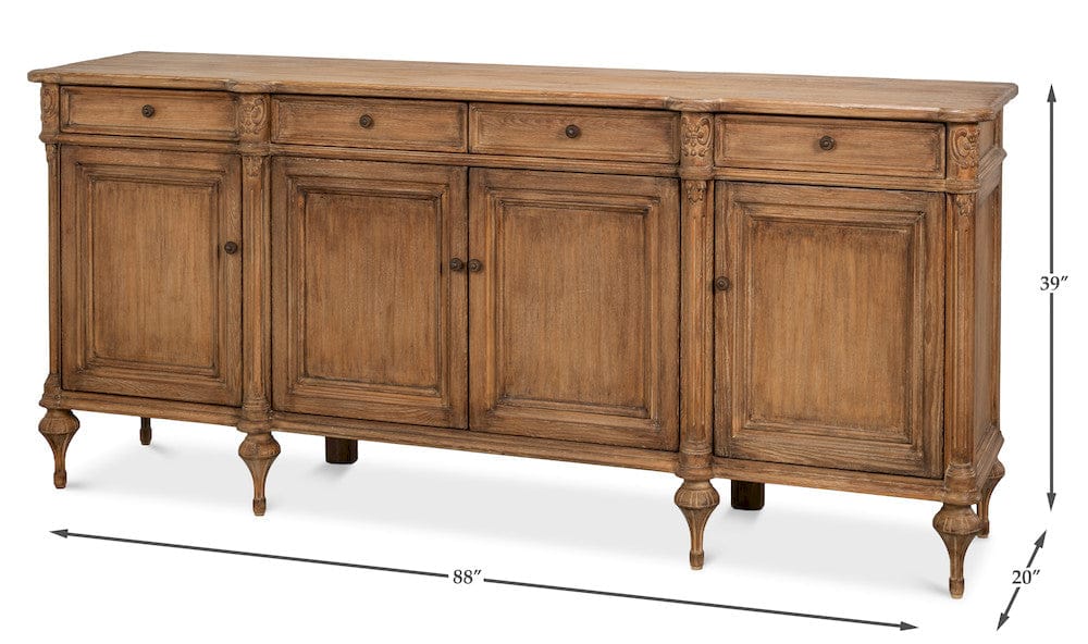 Sarreid Ltd - Lilac Sideboard, Natural Finish in Natural - 52760-N view 13