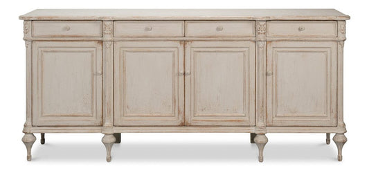 Sarreid Ltd - Lilac Sideboard, White Finish in White - 52760-W view 2