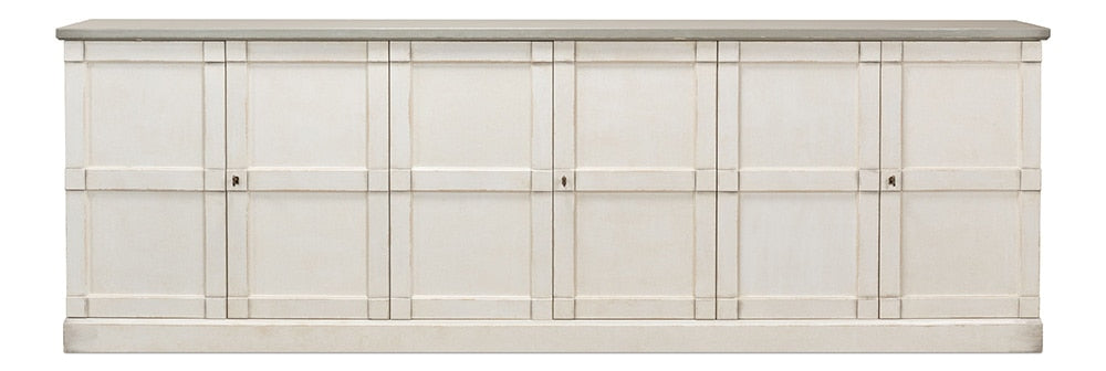 Sarreid Ltd - Luciana Wood Drs Buffet,112in,St.Wht,Grey - R04514T15W veiw 2