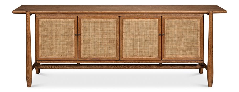 Sarreid Ltd - Nido Sideboard, 4 Doors - NATURAL - 54049 veiw 2