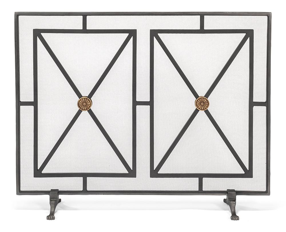 Sarreid Ltd - Paneled Firescreen - Grey - 26796 veiw 2