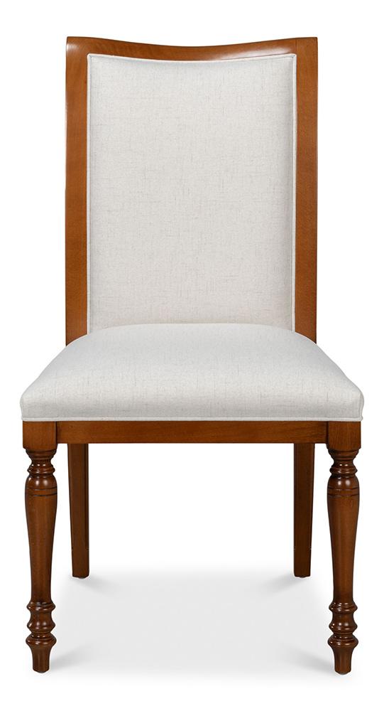 Sarreid Ltd - Polk Fabric Side Chair, Brown (Set of 2) - 54180 veiw 2