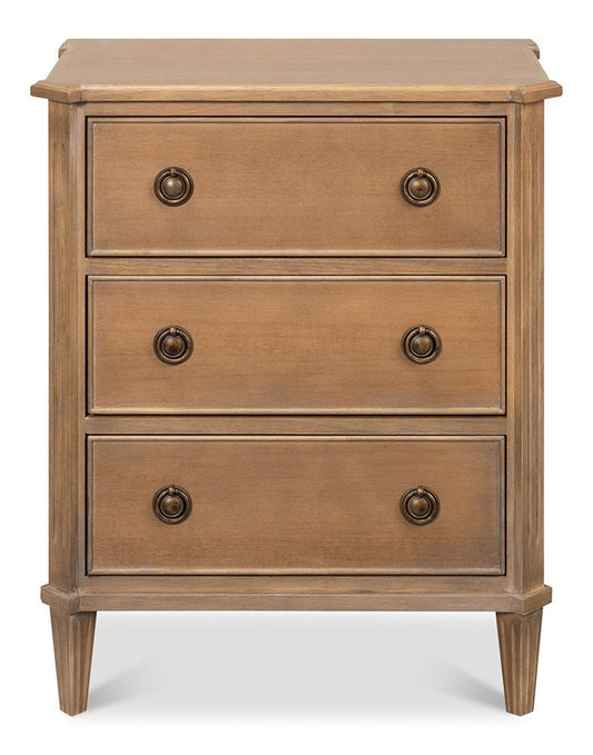 Sarreid Ltd - Poppins 3 Drawer Chest - Brown - 53979 veiw 2