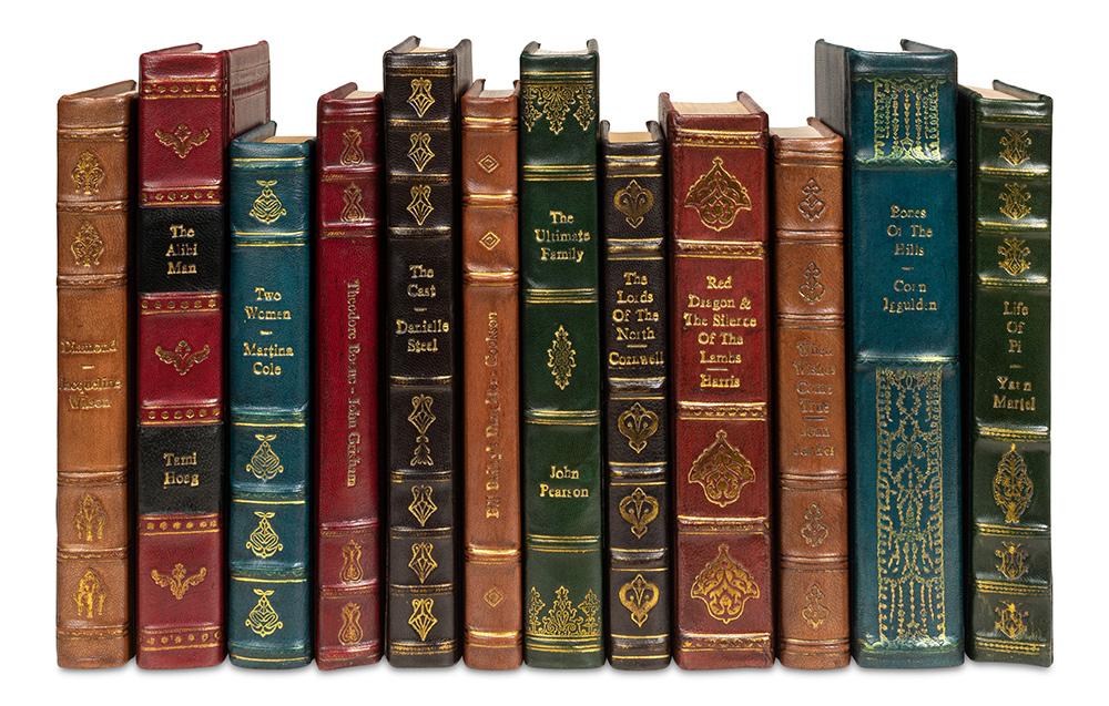 Sarreid Ltd - Rebound Leather Books, Assorted, Set/12 - 17651 veiw 2