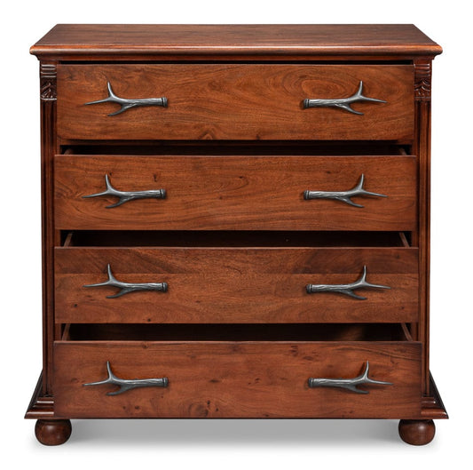 Sarreid Ltd - Redford Chest Of Drawer in Brown - 53988 view 2
