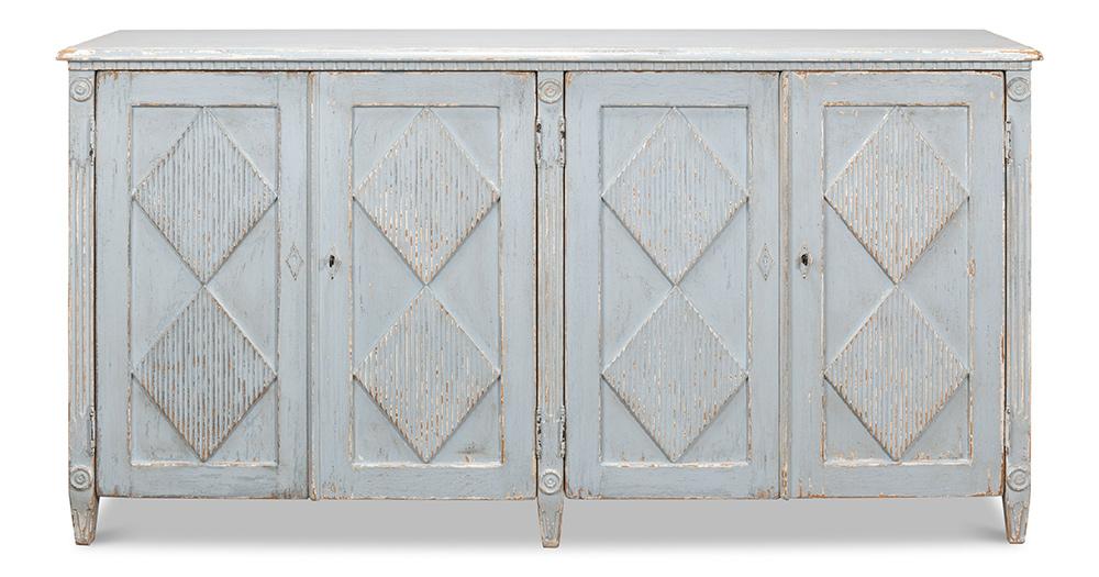 Sarreid Ltd - Roanne Sideboard - Blue - 40765 veiw 2