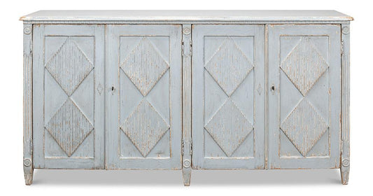 Sarreid Ltd - Roanne Sideboard - Blue - 40765 veiw 2