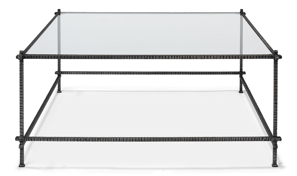 Sarreid Ltd - Serrated Edge Iron Coffee Table - 52772 veiw 2