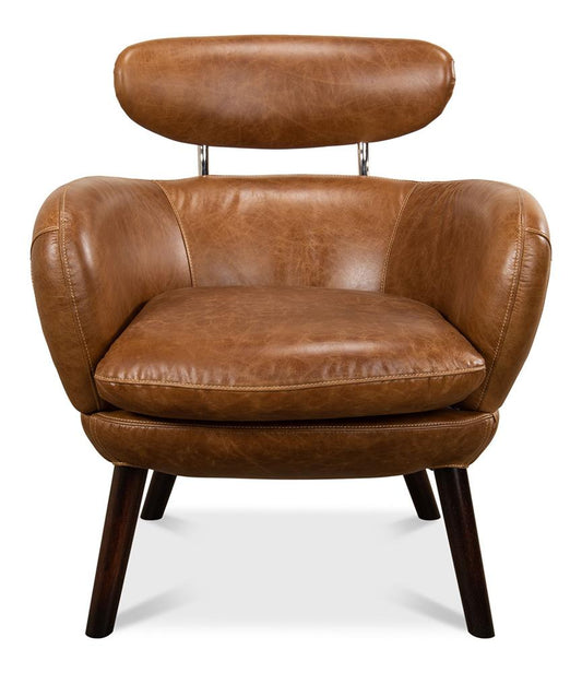 Sarreid Ltd - Sinclair Arm Chair - Brown - 29757 veiw 2