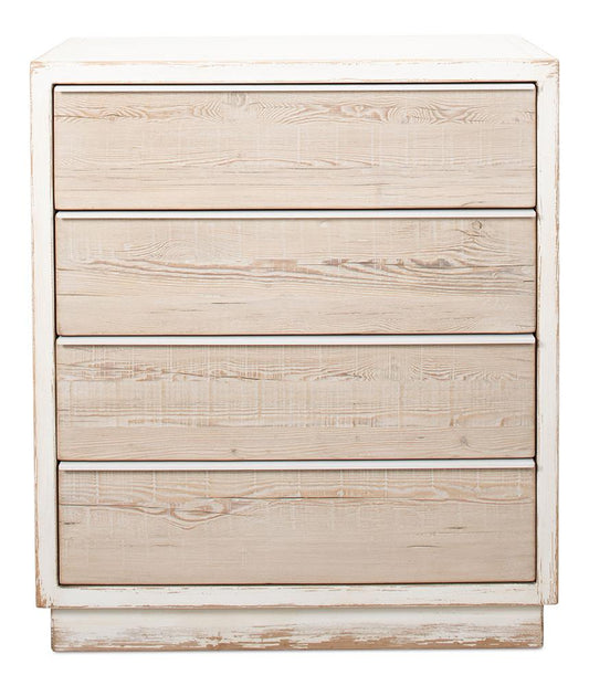 Sarreid Ltd - Stefano Four Drawer Commode - White - 53445 veiw 2